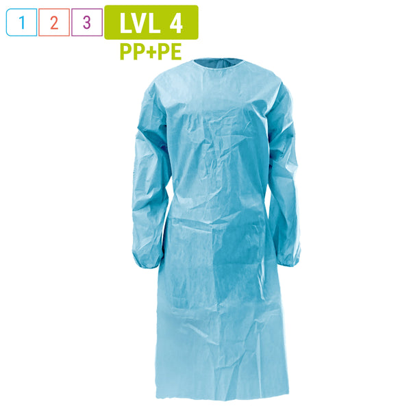 PG400 Cobalt™ AAMI Level 4 Isolation Gown PE+PP 45gsm