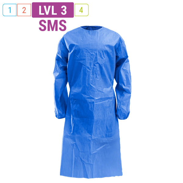 SG300 Cobalt™ AAMI Level 3 Surgical Gown SMS 35gsm