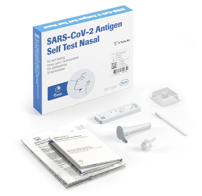 ROCHE SARS-CoV-2 Rapid Antigen Test Nasal Patient Self Test